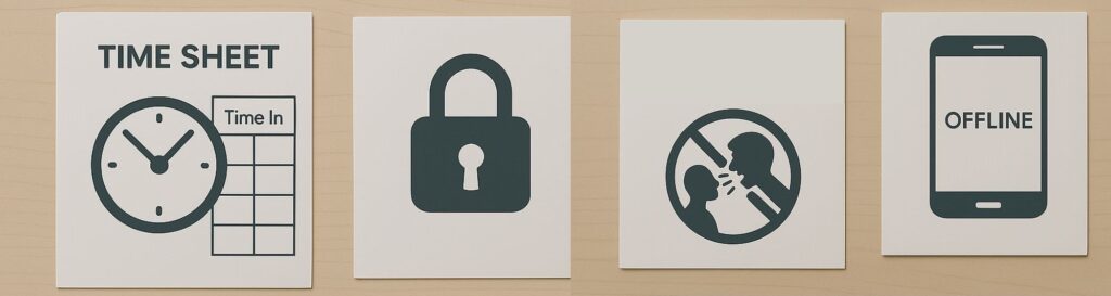 Servicios de consultoría de Sology Formación: registro de jornada laboral, protocolo de acoso, desconexión digital y protección de datos para empresas